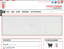 Tablet Screenshot of faustball-stammheim.de
